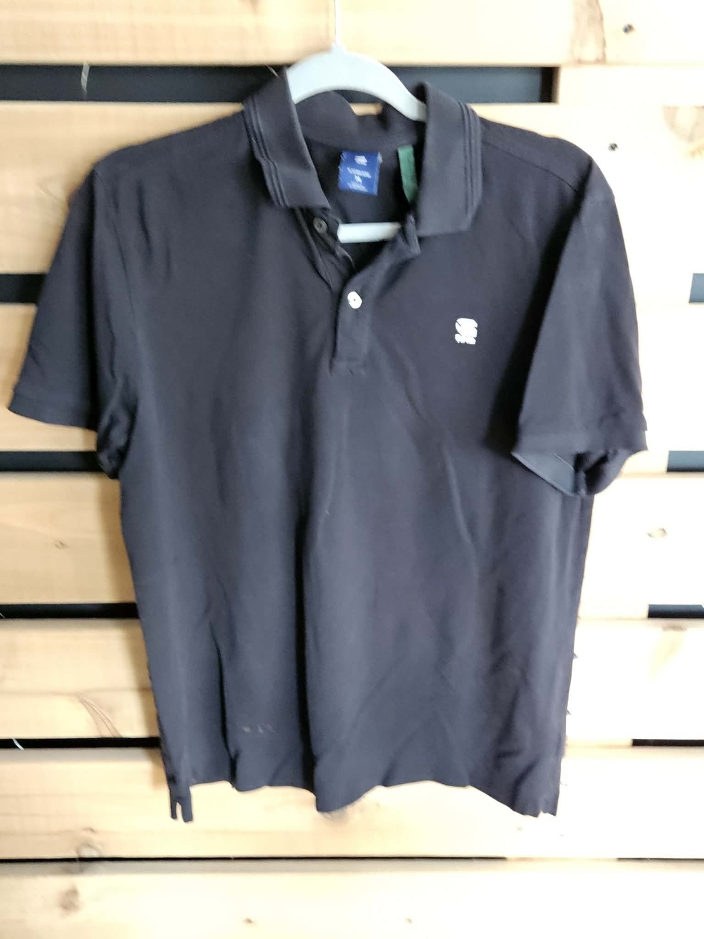 G-Star Solid Black Polo with Small Chest Logo